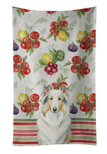 Load image into Gallery viewer, White Collie Vegetables Kitchen Towel