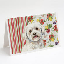 Load image into Gallery viewer, Coton de Tulear Vegetables Greeting Cards Pack of 8