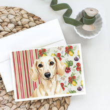 Load image into Gallery viewer, Cream Dachshund Vegetables Greeting Cards Pack of 8