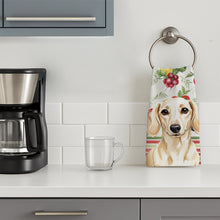 Load image into Gallery viewer, Cream Dachshund Vegetables Kitchen Towel