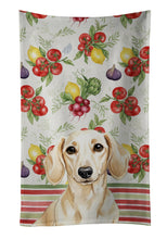 Load image into Gallery viewer, Cream Dachshund Vegetables Kitchen Towel