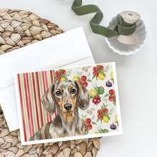 Load image into Gallery viewer, Dapple Dachshund Vegetables Greeting Cards Pack of 8