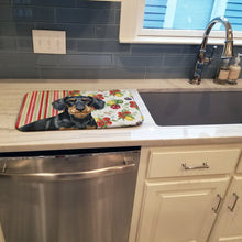 Load image into Gallery viewer, Wirehaired Black and Tan Dachshund Vegetables Dish Drying Mat