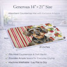 Load image into Gallery viewer, Wirehaired Wild Boar Dachshund Vegetables Dish Drying Mat