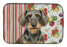 Load image into Gallery viewer, Wirehaired Wild Boar Dachshund Vegetables Dish Drying Mat