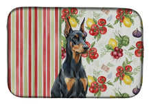 Load image into Gallery viewer, Doberman Pinscher Vegetables Dish Drying Mat
