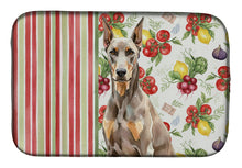 Load image into Gallery viewer, Fawn Doberman Pinscher Vegetables Dish Drying Mat