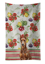 Load image into Gallery viewer, Red Doberman Pinscher Vegetables Kitchen Towel