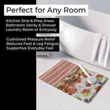 Load image into Gallery viewer, Red Doberman Pinscher Vegetables Memory Foam Kitchen Mat