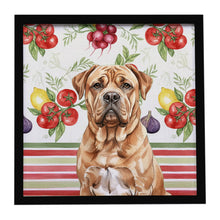 Load image into Gallery viewer, Dogue de Bordeaux Vegetables Framed Metal Print