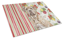 Load image into Gallery viewer, Isabella Dogue de Bordeaux Vegetables Glass Cutting Board