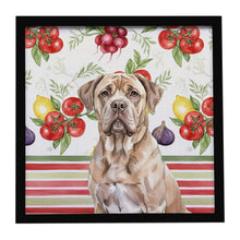 Load image into Gallery viewer, Isabella Dogue de Bordeaux Vegetables Framed Metal Print