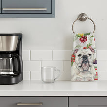 Load image into Gallery viewer, White English Bulldog Vegetables Kitchen Towel