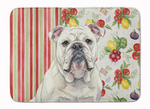 Load image into Gallery viewer, White English Bulldog Vegetables Memory Foam Kitchen Mat