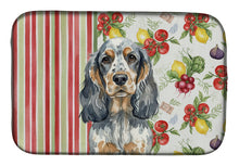 Load image into Gallery viewer, Blue Roan &amp; Tan English Cocker Spaniel Vegetables Dish Drying Mat