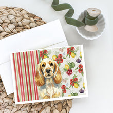 Load image into Gallery viewer, Lemon Roan English Cocker Spaniel Vegetables Greeting Cards Pack of 8