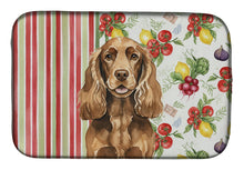 Load image into Gallery viewer, Liver English Cocker Spaniel Vegetables Dish Drying Mat