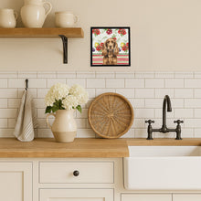 Load image into Gallery viewer, Liver English Cocker Spaniel Vegetables Framed Metal Print