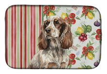 Load image into Gallery viewer, Liver Roan English Cocker Spaniel Vegetables Dish Drying Mat