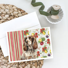 Load image into Gallery viewer, Liver Roan English Cocker Spaniel Vegetables Greeting Cards Pack of 8