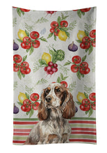 Load image into Gallery viewer, Liver Roan English Cocker Spaniel Vegetables Kitchen Towel