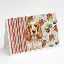 Load image into Gallery viewer, Orange Roan English Cocker Spaniel Vegetables Greeting Cards Pack of 8