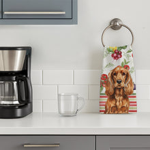 Load image into Gallery viewer, Red English Cocker Spaniel Vegetables Kitchen Towel