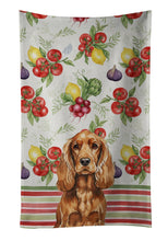 Load image into Gallery viewer, Red English Cocker Spaniel Vegetables Kitchen Towel