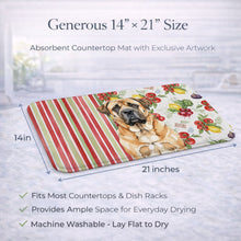 Load image into Gallery viewer, Apricot English Mastiff Vegetables Dish Drying Mat