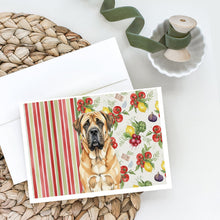 Load image into Gallery viewer, Apricot English Mastiff Vegetables Greeting Cards Pack of 8