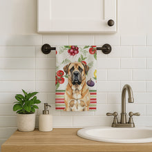 Load image into Gallery viewer, Apricot English Mastiff Vegetables Kitchen Towel