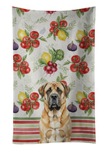 Load image into Gallery viewer, Apricot English Mastiff Vegetables Kitchen Towel