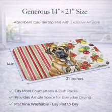 Load image into Gallery viewer, Brindle English Mastiff Vegetables Dish Drying Mat
