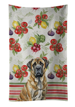 Load image into Gallery viewer, Brindle English Mastiff Vegetables Kitchen Towel