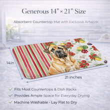Load image into Gallery viewer, Fawn English Mastiff Vegetables Dish Drying Mat