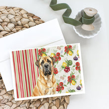 Load image into Gallery viewer, Fawn English Mastiff Vegetables Greeting Cards Pack of 8