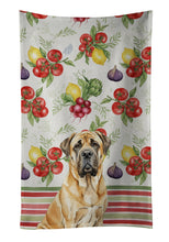 Load image into Gallery viewer, Fawn English Mastiff Vegetables Kitchen Towel