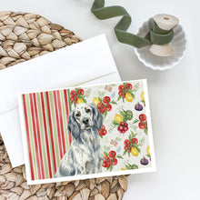 Load image into Gallery viewer, Blue Belton English Setter Vegetables Greeting Cards Pack of 8