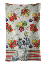Load image into Gallery viewer, Blue Belton English Setter Vegetables Kitchen Towel