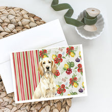Load image into Gallery viewer, Lemon Belton English Setter Vegetables Greeting Cards Pack of 8