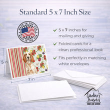 Load image into Gallery viewer, Orange Belton English Setter Vegetables Greeting Cards Pack of 8