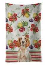 Load image into Gallery viewer, Orange Belton English Setter Vegetables Kitchen Towel
