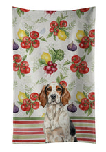 Load image into Gallery viewer, Tricolor English Setter Vegetables Kitchen Towel