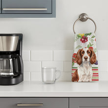 Load image into Gallery viewer, Liver and White English Springer Spaniel Vegetables Kitchen Towel