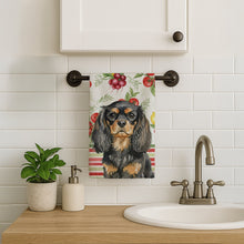 Load image into Gallery viewer, Black and Tan English Toy Spaniel Vegetables Kitchen Towel