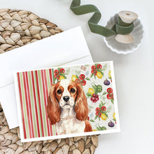 Load image into Gallery viewer, Blenheim English Toy Spaniel Vegetables Greeting Cards Pack of 8