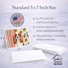 Load image into Gallery viewer, Blenheim English Toy Spaniel Vegetables Greeting Cards Pack of 8