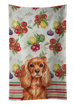 Load image into Gallery viewer, Ruby English Toy Spaniel Vegetables Kitchen Towel