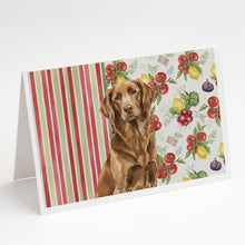 Load image into Gallery viewer, Liver Flat-Coated Retriever Vegetables Greeting Cards Pack of 8
