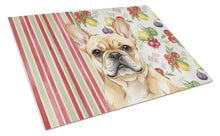 Load image into Gallery viewer, Fawn French Bulldog Vegetables Glass Cutting Board